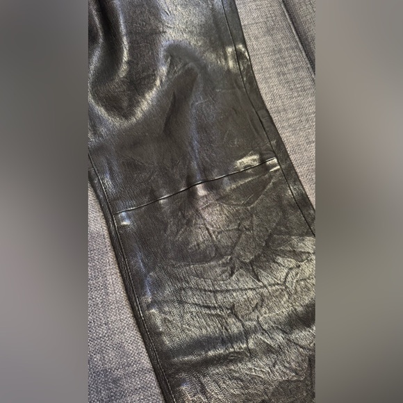 FRAME Leather Pants. NWT. Size 31. Black. - Picture 6 of 12